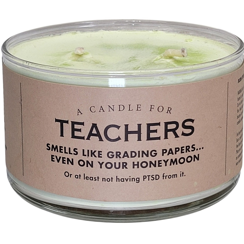 Whiskey River Soap Poisoned Apple Teacher Candle Soy 17 oz Humor Christmas Gift